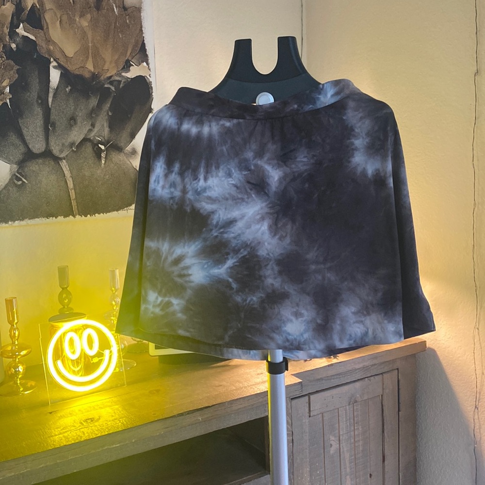 Tie dye soft skater skirt in color mocha stone!